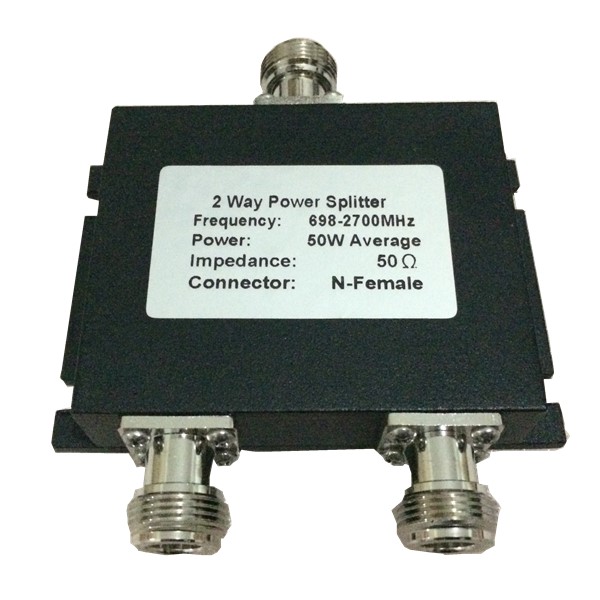 698-2700MHz N 50W 2 Way Power Splitter