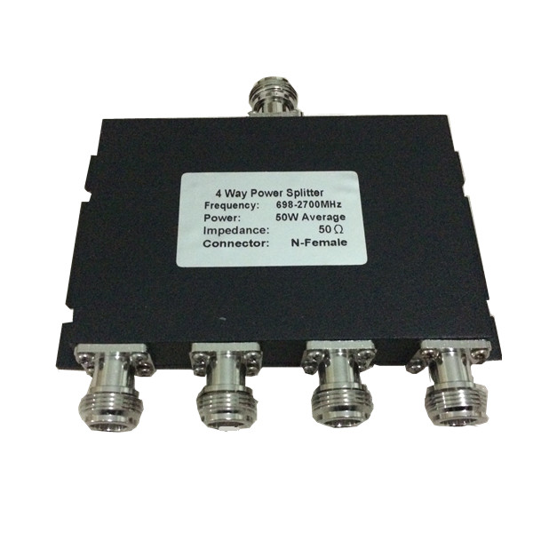 698-2700MHz N 50W 4 Way Power Splitter